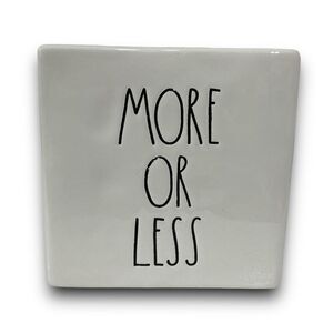 Rae Dunn Artisan Collection by Magenta Less is More More or Less Paper Weight